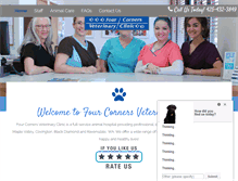 Tablet Screenshot of fourcornersveterinary.com